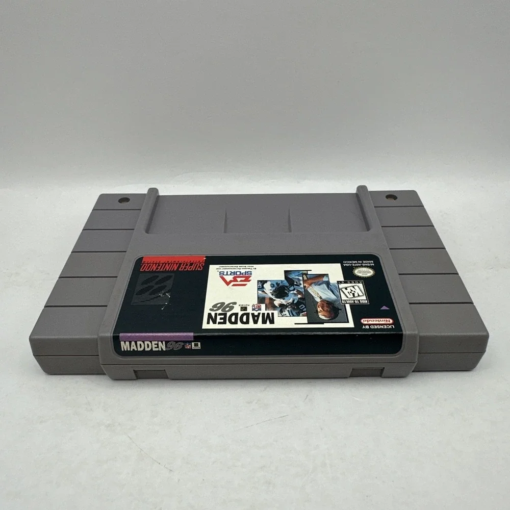 Madden 96 Super Nintendo SNES Game Cartridge VGC EA Sports